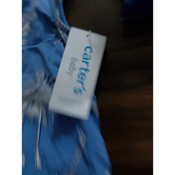 Carter's Boys Hawaiian Baby Romper One Piece Size 12 Months New With Tags - Picture 2 of 4